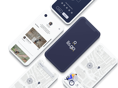 Lis.go - E-bike Service ebike figma mobile mobile app prototype service shared bike ui uiux