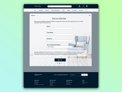 Sign Up Page | Website Design