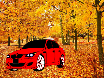 VECTOR / WEB DESIGN / ILLUSTRATION / BMW E50 M5 VECTOR design for sale graphic design icon illustration logo sale ui vector web design