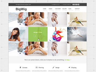 Bigwig Business Website Projects Homepage business corporate fullscreen fullwidth grid homepage html5 responsive template ui web design website