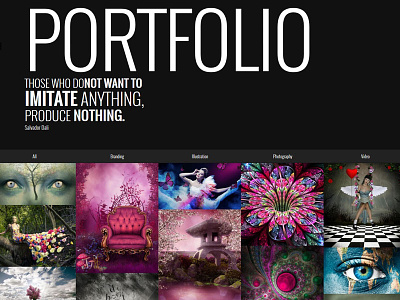 Surreal - Parallax WordPress Website - Portfolio one page portfolio responsive theme typography ui web design wordpress
