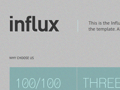 Influx - ajax + html5 template ajax canvas html5 template themeforest