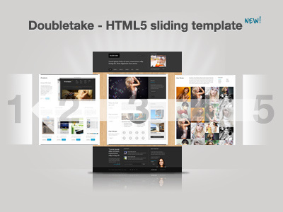 Doubletake Ajax & HTML5 Template ajax css3 html5 scrolling template ui web design