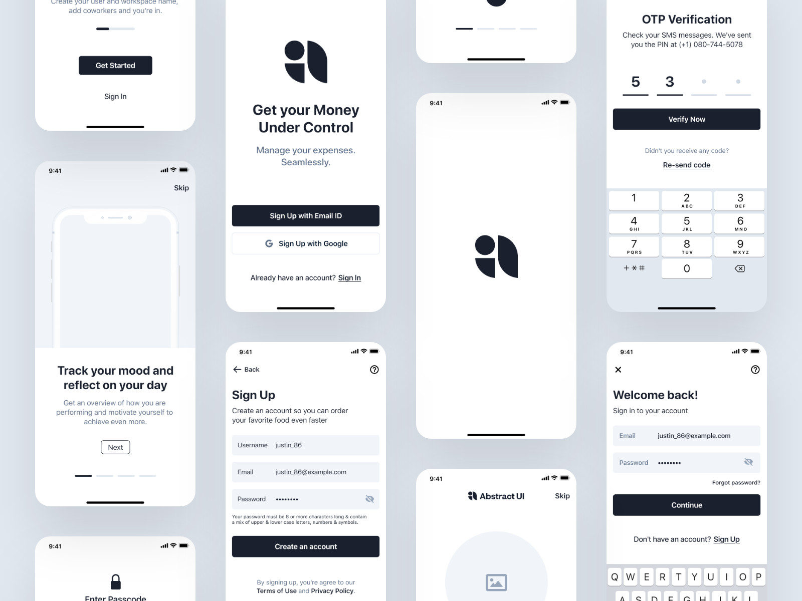 Onboarding Ui Kit Preview By Sahil Vhora On Dribbble