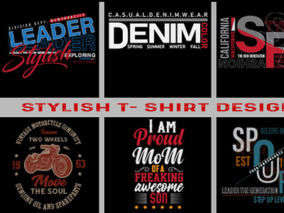 Stylish Typography t shirt design il illustration modern typography stylish t shirt t shirt t shirt art t shirt design t shirt designer typography vector