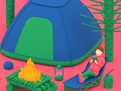 3D Camping Activity