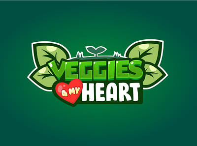 Logo Veggies4MyHeart design game logo logo