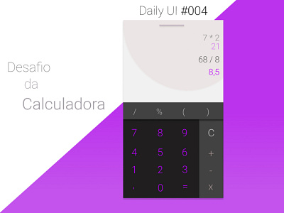 Calculadora 004 calculadora calculator daily 100 challenge daily ui 004 dailyui design ui