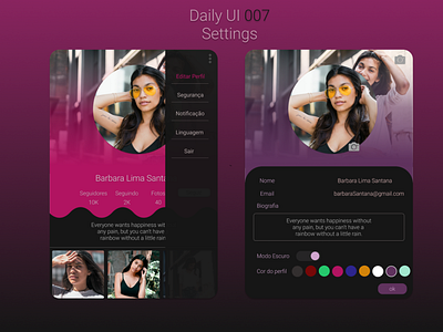 Daily UI 007 - Settings