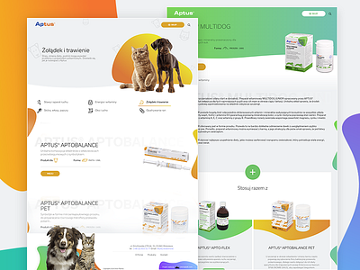 Aptus - Product category website aptus cat category clean dog minimal product supplements website