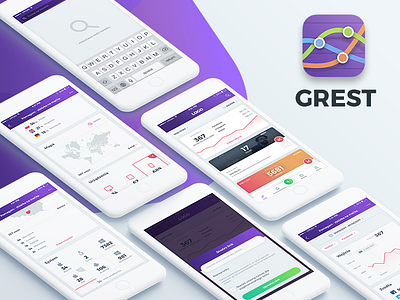 Grest - Mobile Application analytics android app application grest ios link links management minimal platform track