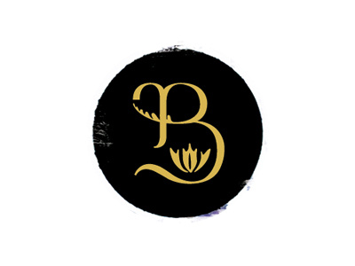 Bontanica black botanical circle logos forever flower gold identity logo mexican stamp texture