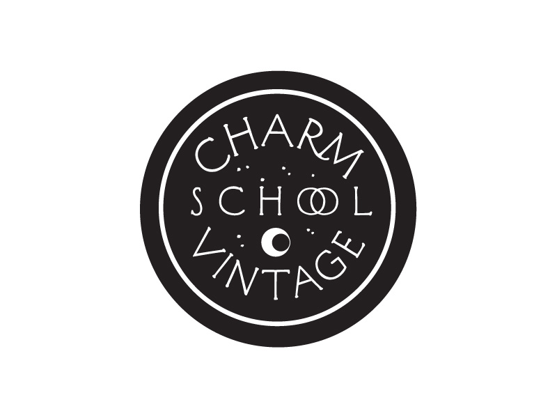 Charm School Vintage Alternate. By Laurel Barickman On Dribbble