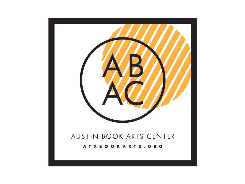 ABAC. book arts circle logos forever identity ink logo movement printing