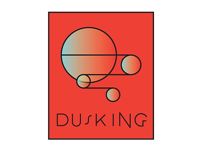 Dusking. ambient drone dusk identity logo music red sunset tapes