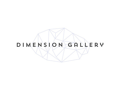 Yep. crystalline dimension gallery identity logo silver