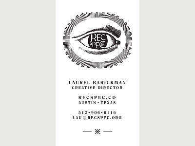 The Biz. business card eye letterpress