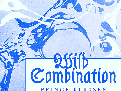 Wild Combination. artwork blue marbled marbled paper marbling mint mix music recspec.mx