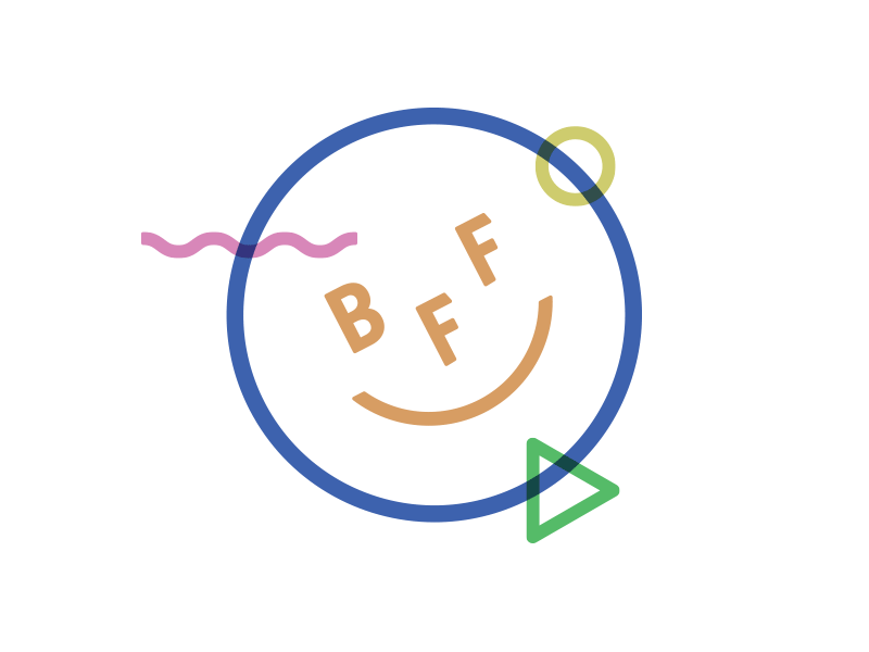 Book Fun Fridays. animation fun happy logo shapes smile