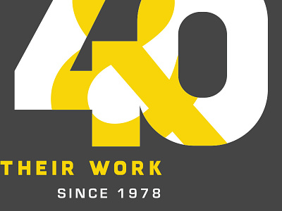 W&TW Unused. 40 40th anniversary artists branding gallery grey logo women yellow