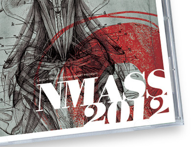 NMASS CD. cd design green nmass pale red white