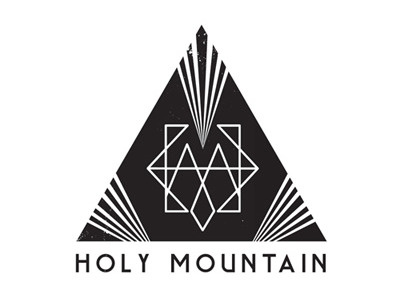 Also Rejected. logo mountain rays rejection texture typography