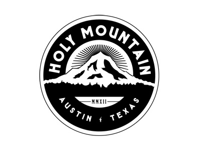 Holy Mountain Final. badge circle circle logos forever logo mountain rays