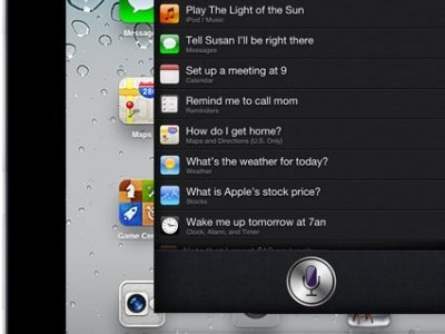 Siri for iPad UI mockup