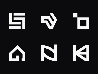 Logo Explorations Using Shapes branding design flat graphic design icon illustrator logo minimal vector