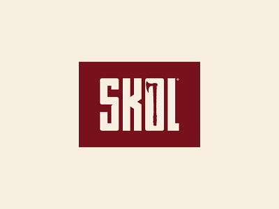 SKOL logo branding design flat graphic design icon logo minimal skol vector viking vikings