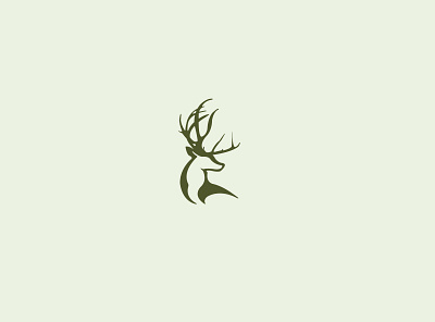 Stag antlers branding deer design flat graphic design icon illustrator logo logo design minimal stag vector