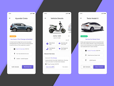 Vehicle Maintenance App app app design art branding design figma illustration logo mockup product product design sketch sketchapp ui ui design vehicle app vehicle maintenance vehicle service visual design web design