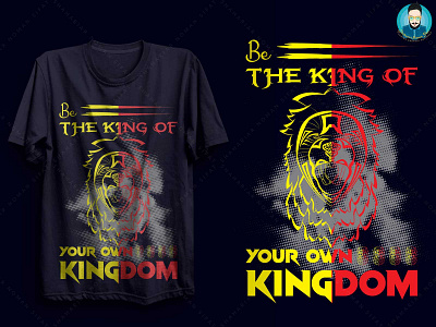 king lion t-shirt design