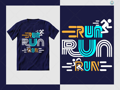 Run t shirt design