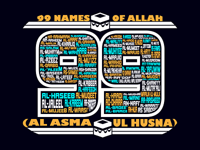 99 Names of Allah  Al Asma Ul Husna  in english