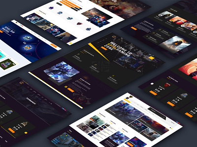 Gaming and eSports XD Template branding graphic design logo ui video game