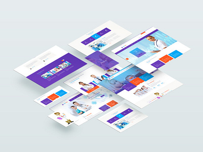 Medical Web template doctor health homepage illustration landing medical page ui website