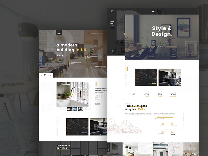 Architecture Landing page design by Md. Hafizur Rahman ⛹🏻‍♂️ on Dribbble