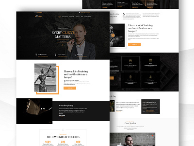 Rubirc: Lawyers Attorneys and Law Firm Landing page business company law layer page template design ux design web