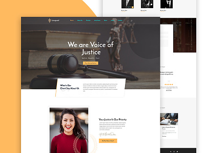 Law Firm Website Landing page