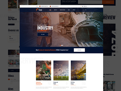 Factory & Industry Landing - Homepage