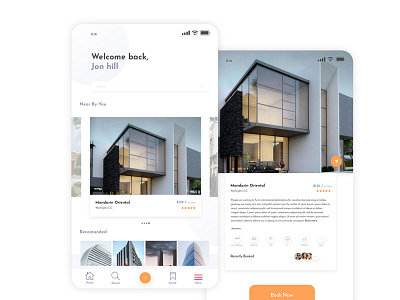 Hotal Booking App (UI Concept) home hotel hotel app hotel booking house iphonex minimal minimalism real estate rent room room booking typography ui