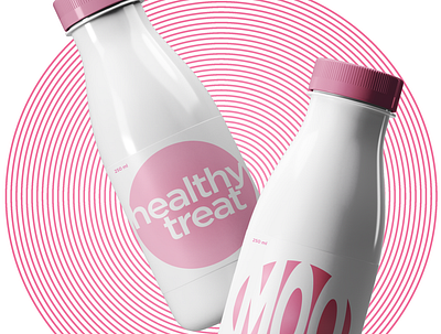 MOO cow milk packaging design. branding design minimal package design typography