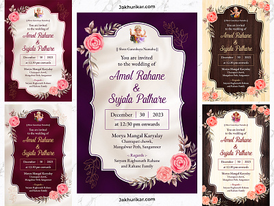 Wedding/Marriage Invitation, Save the Date Card | jakhurikar