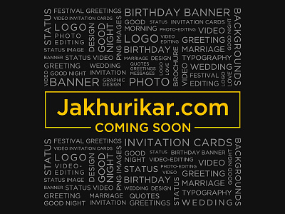 Jakhurikar.com is coming soon... branding design good morning illustration logo morning motivation status status suvichar viral quotes whatsapp good