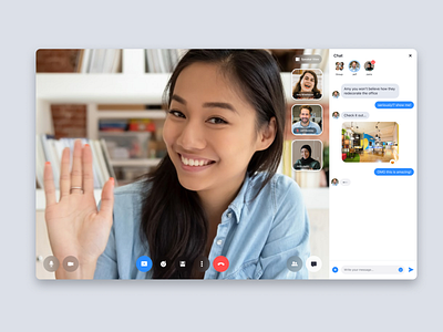 Zoom Redesign app chat direct message im ui video video call zoom