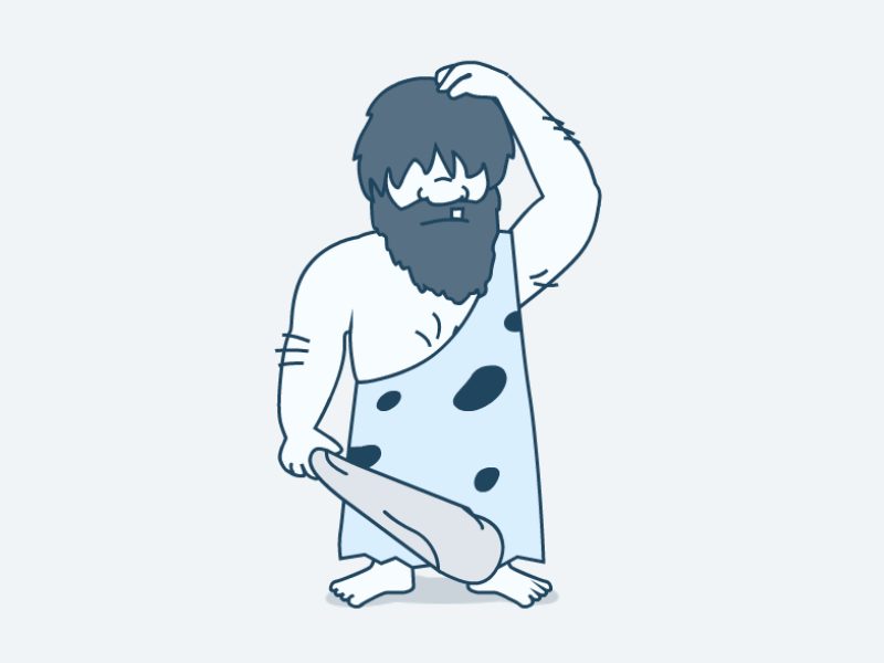 Caveman animation caveman gif illustration internet connection offline state