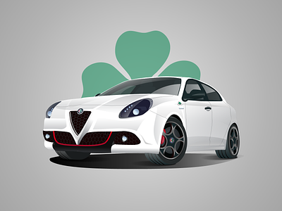 Alfa Romeo Giulietta alfa romeo car giulietta illustration illustrator italian sport car