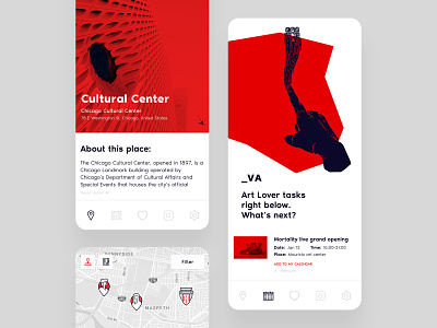 Ready for some art? app app design application art clean ui gallery gallery art identity illustration interface logo minimal minimalistic red ui uidesign uiux ux white whitespace