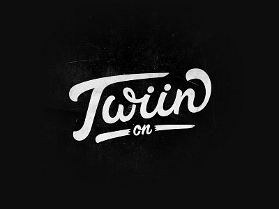 👯‍♂️Twiin ON logo concept art direction branding concept curvy debut hand lettering handlettering identity logo logo design logodesign logotype on twin typography